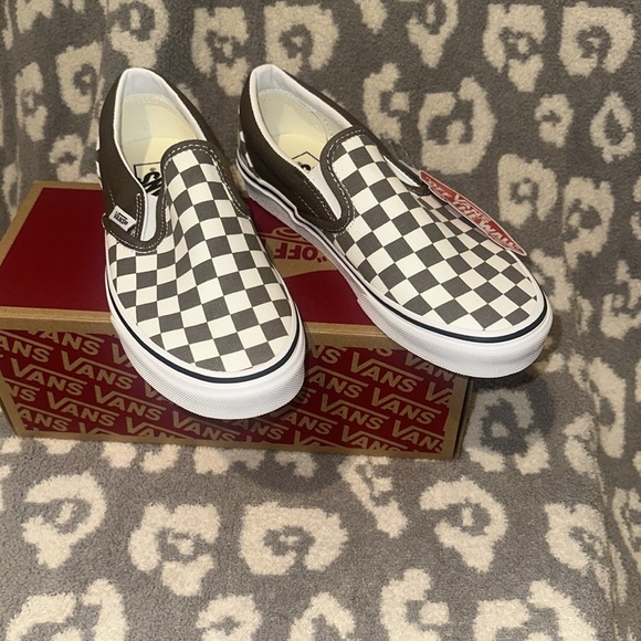 Vans Classic Slip-on Theory/Checkerboard Sneakers “Off the Wall” New 😍 - Picture 3 of 17